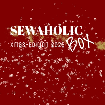 Limitierte SEWAHOLIC-Box XMAS-EDITION 2025 -ohne Eigenproduktion- 1,5 Meter Kombistoff plus Zubehör